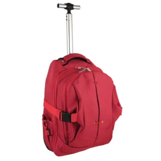 1680D Trolley Laptop Backpack Red Front